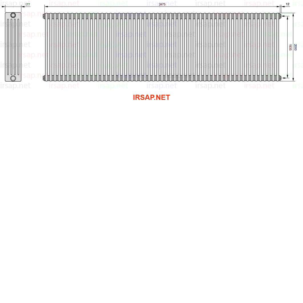 Радиатор IRSAP Tesi 52000/55 T30 CL 01